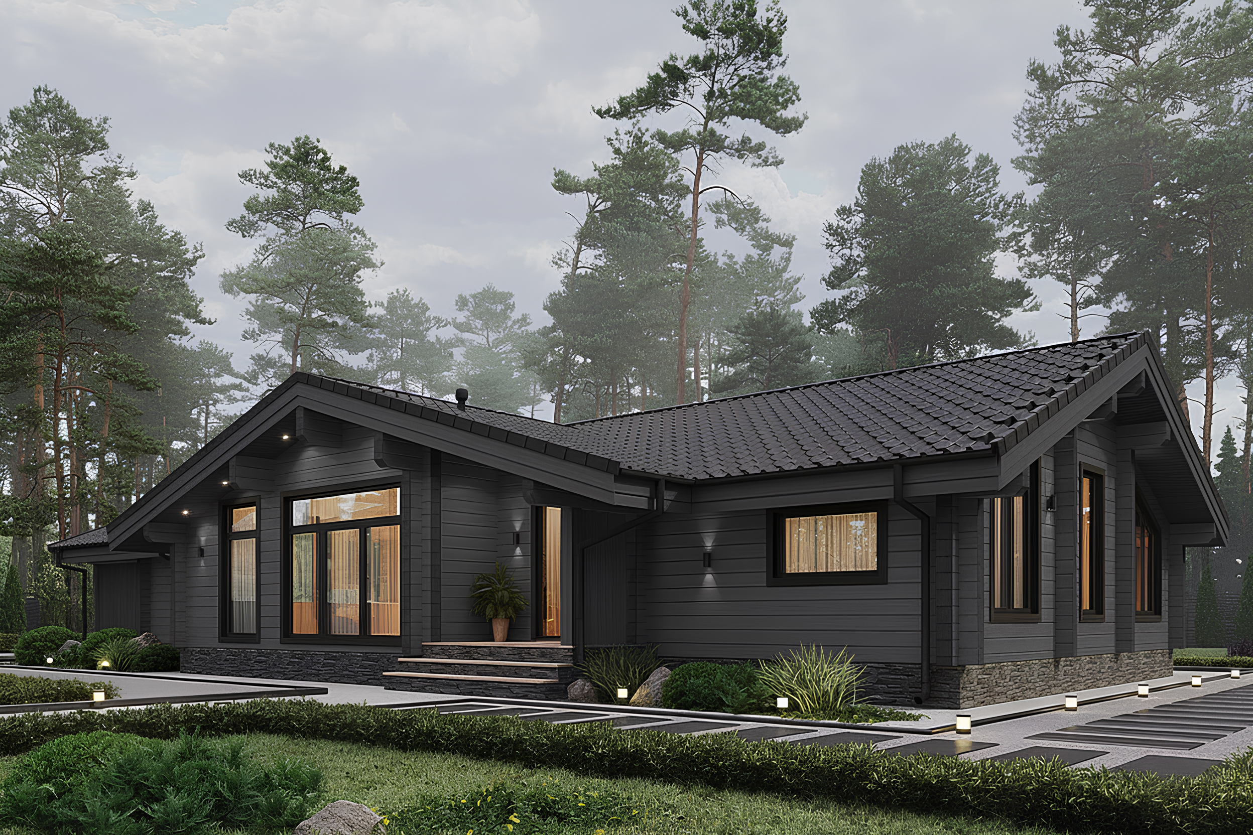 Дом из клееного бруса VZ-498